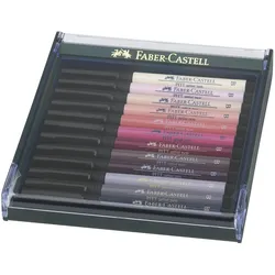 Faber-Castell, Malstifte, Pitt Artist Pen Brush Tuschestift (12x)