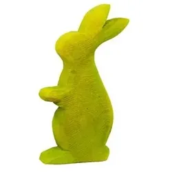 Farbige Holzhasen Anatol sägerau - Dekohasen aus Holz frühlingshafte Osterdekora...