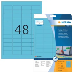 HERMA Etiketten SPECIAL 45,7 x 21,2 mm, blau