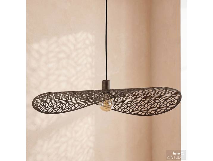 Suspension Ø 80cm Marron acier thermolaqué E27