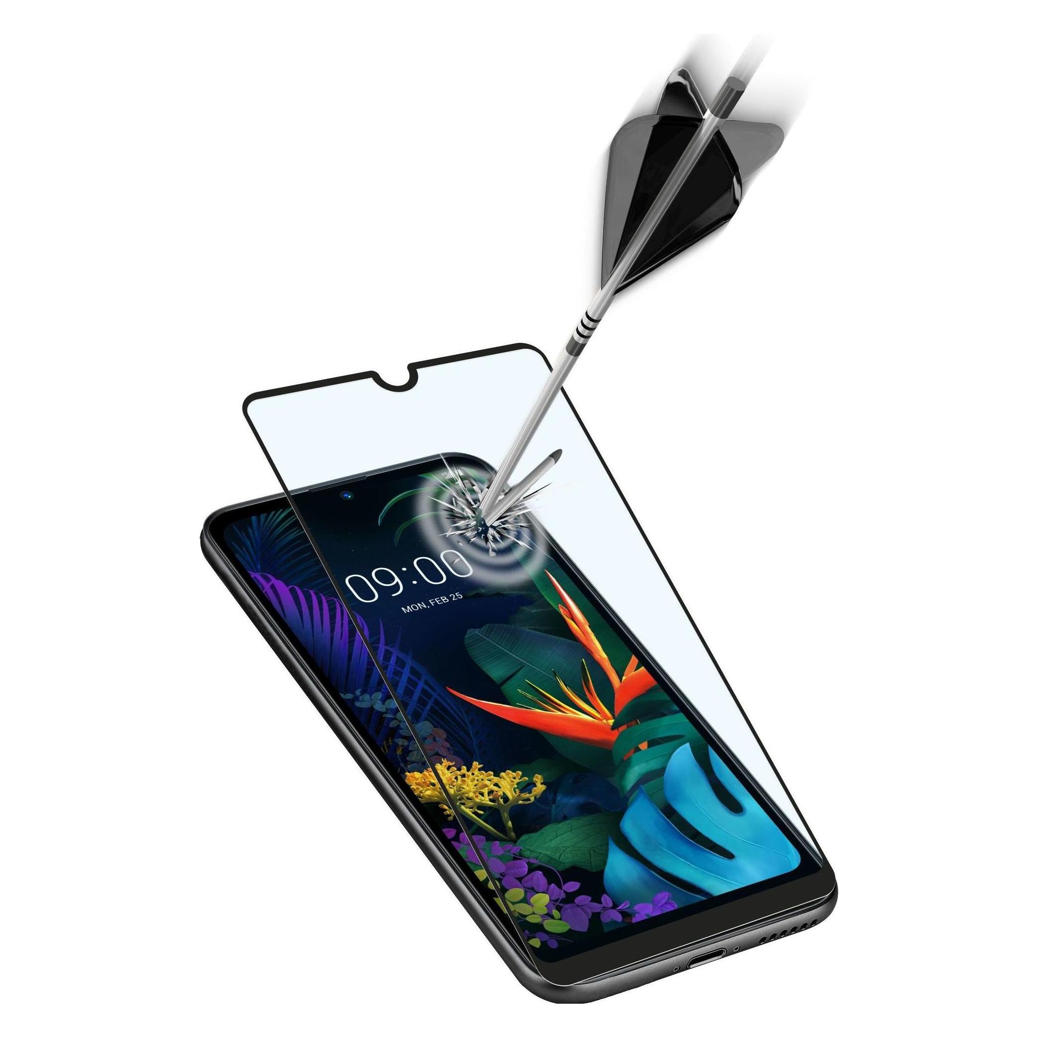 Cellularline Screen Protector, LG K50/Q60, Black (LG K50) (TEMPGCABLGK50K)
