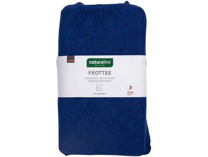 Naturaline Textil Bio Fixl. Frotte 160x200 navy