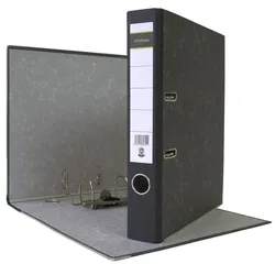 Midori 1 x Aktenordner A4 50 mm Schwarz Wolkenmarmor Archiv Büroordner Ringordner