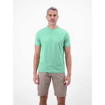 T-Shirt LERROS "T-Shirt in Cool & Dry Qualität", Herren, Gr. M, grün (mint water), 75% Baumwolle, 25% Polyester, Rundhals, Shirts T-Shirt, Feuchtigkeitsregulierend, hoher Tragekomfort, Einfarbig, Kurzarm