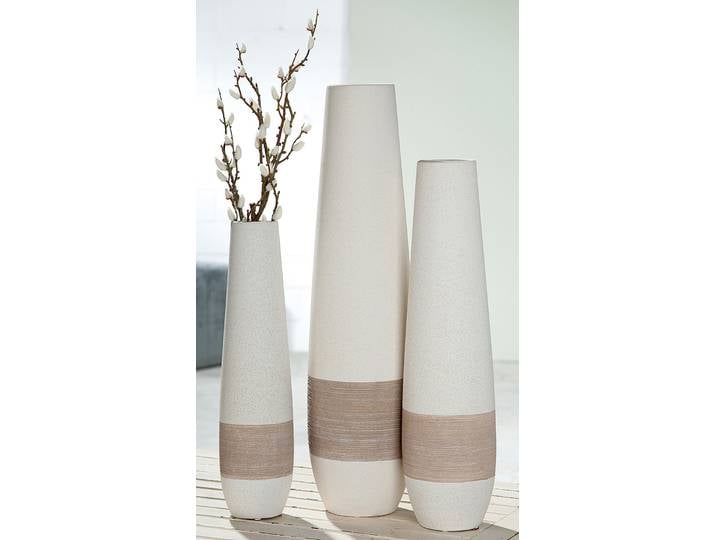 Vase Olbia 17 x 66 x 17cm Beige