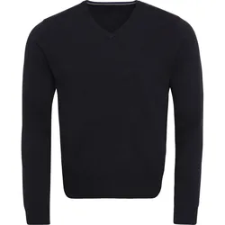 Cross Pullover Classic V-Neck, navy