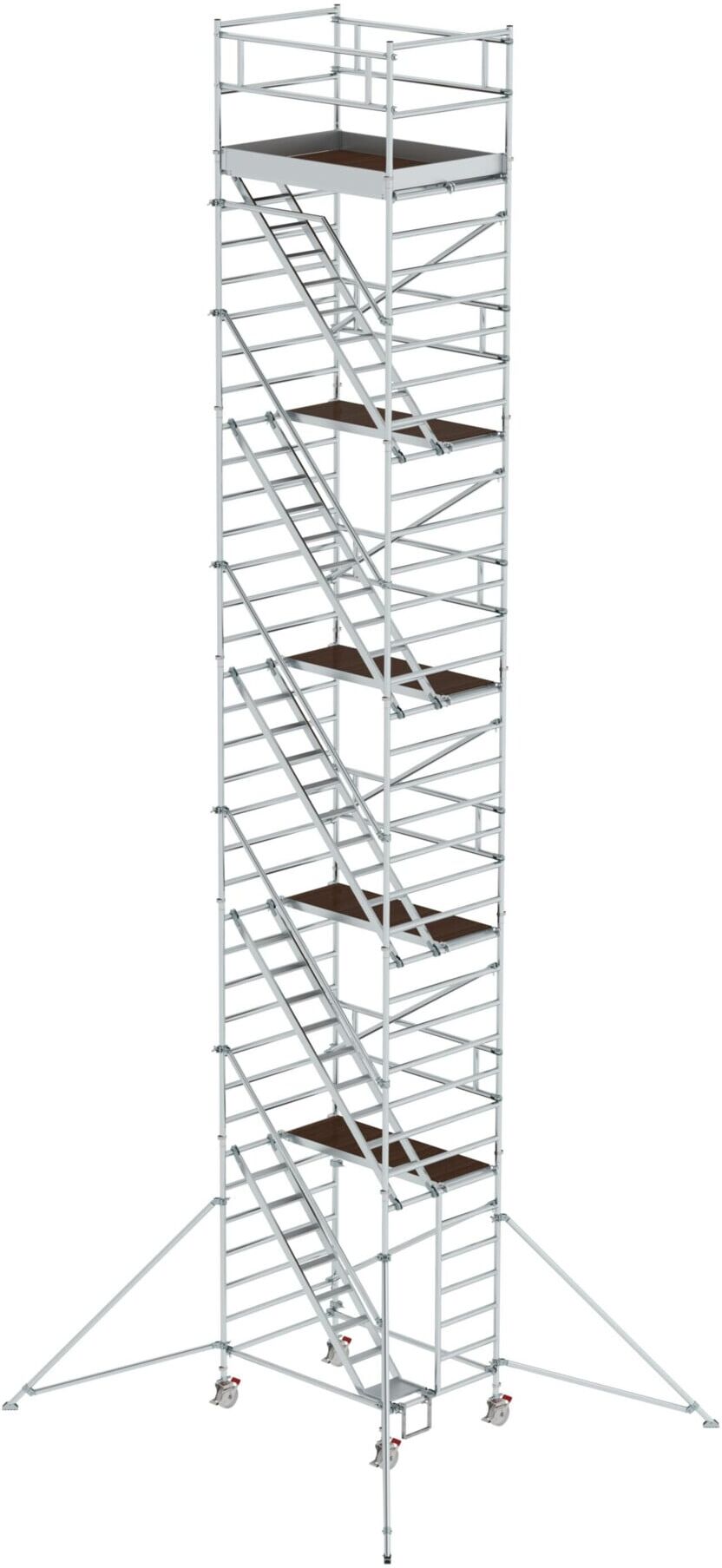 MUNK Alu-Rollgerüst mit Schrägaufstiegen Plattform-Höhe 10,35 m Länge 1,80 m (167500)