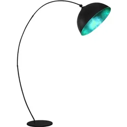 Steh Leuchte Ess Zimmer Bogen Stand Lampe Blatt Gold DIMMBAR im Set inkl. RGB LED Leuchtmittel