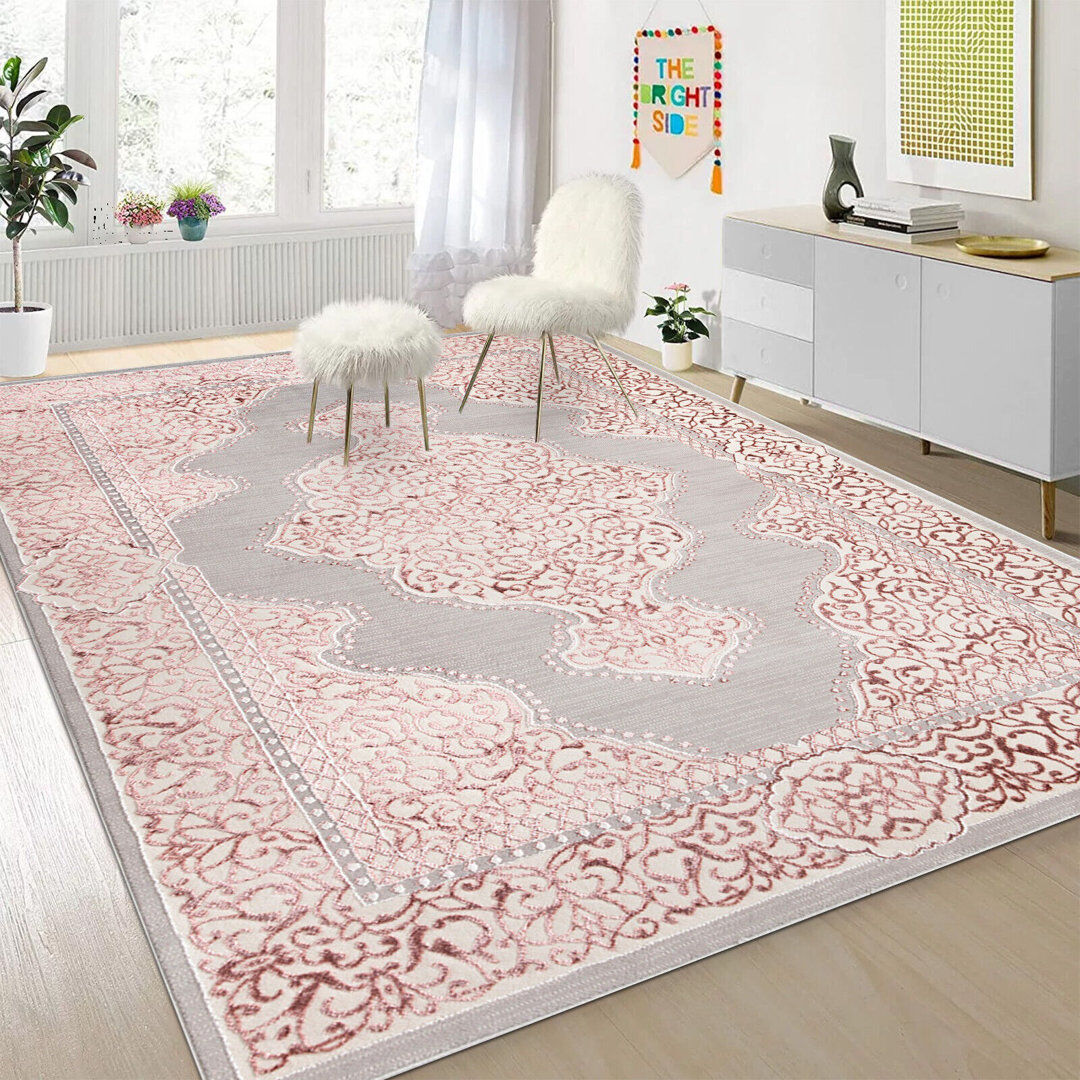Latitude Vive Borach Floral Kilim Rectangle 160 x 230cm