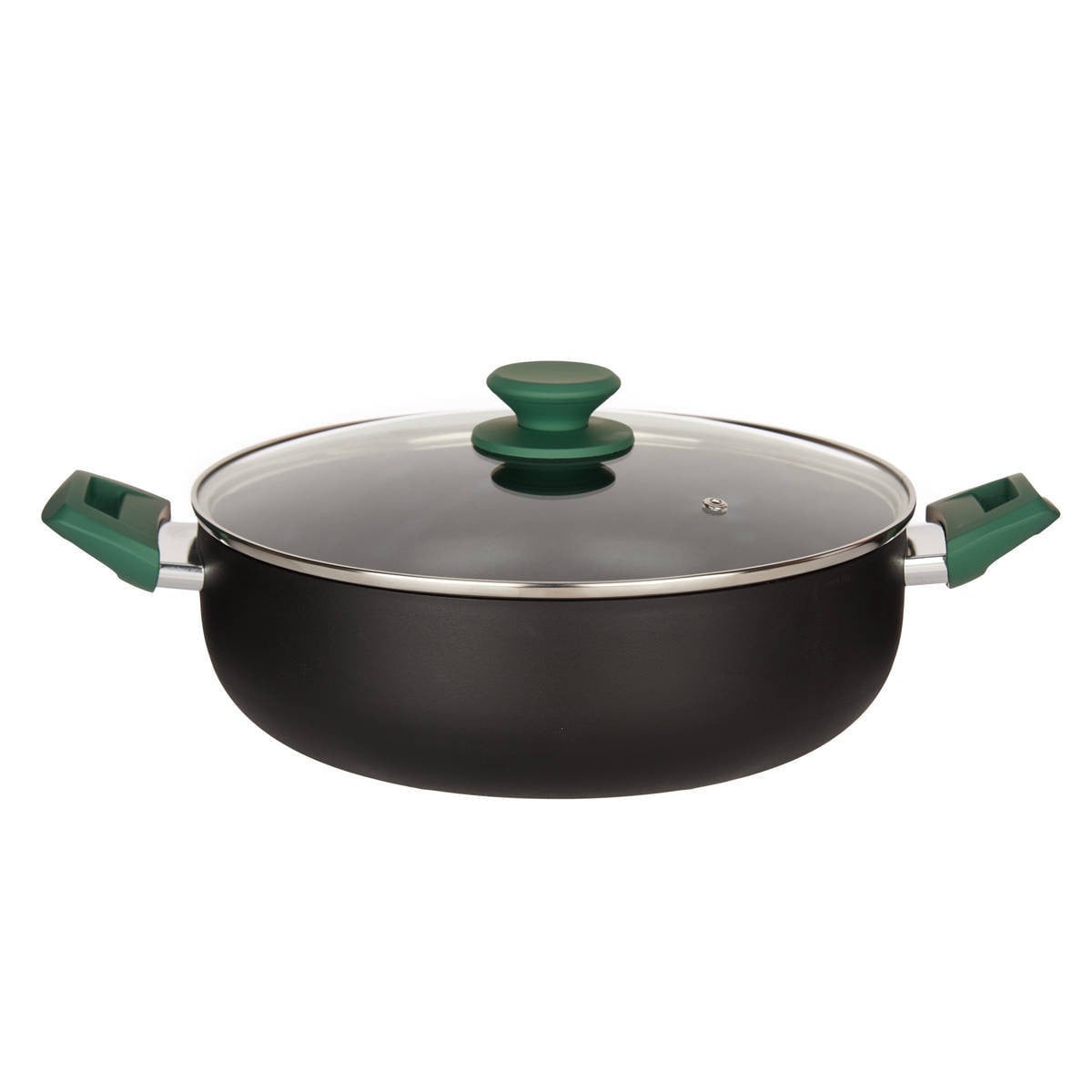 Kinvara Aluminium Pan met Glazen Deksel, Diameter: 28 cm