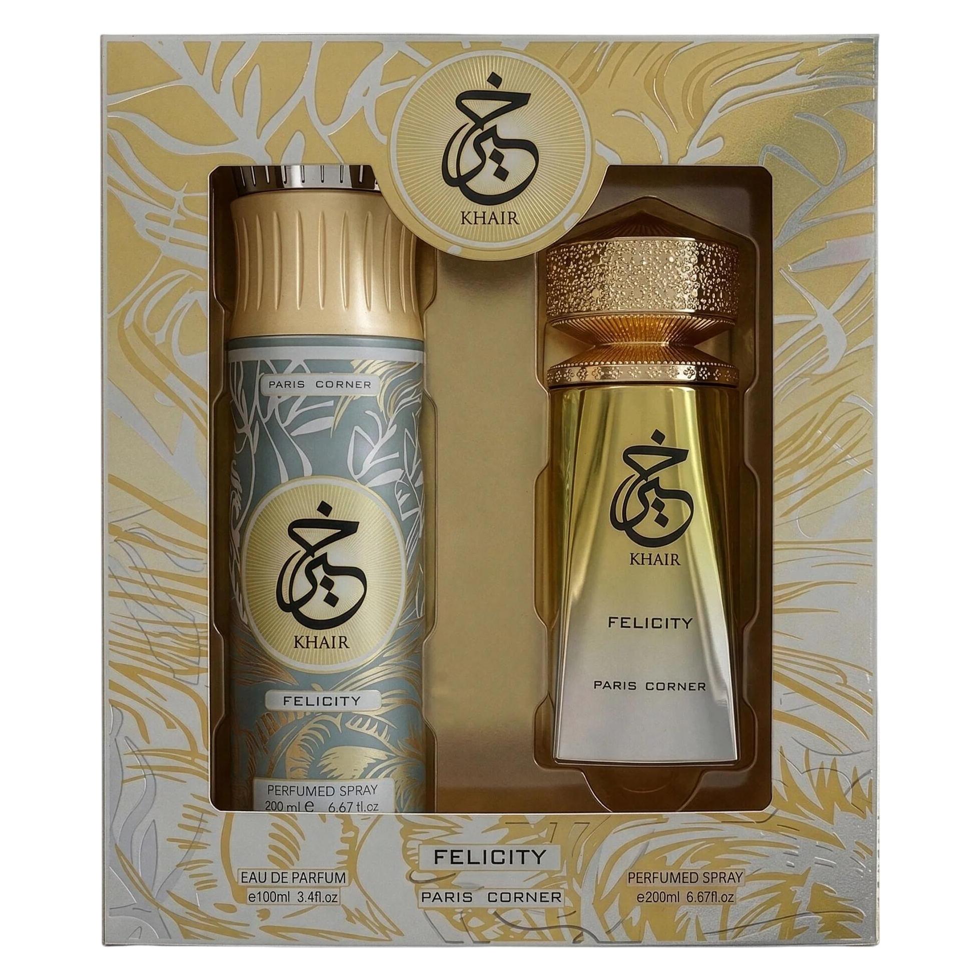 Paris Corner Alkotest Khair Felicity Eau de Parfum 100ml + Deodorant Spray 200ml (68654517)