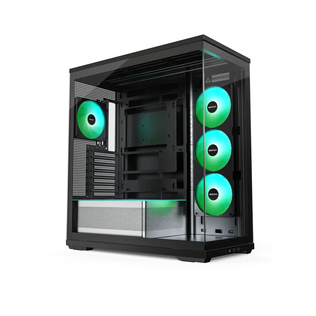 Montech TG3 Black (schwarz, Tempered Glass x 2)