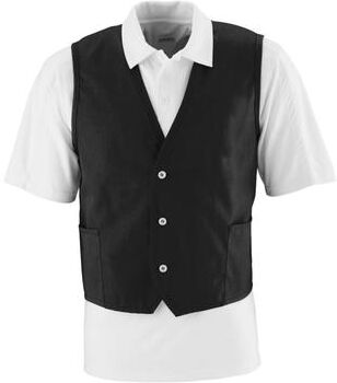 Augusta Sportswear 2145 Vest in Black size Large   Cotton/Polyester Blend