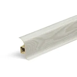 Sockelleiste „rund“ Naturel Eiche Arctic, PVC Länge 250 cm, Kantenhöhe 56 mm, NATNGF0G0