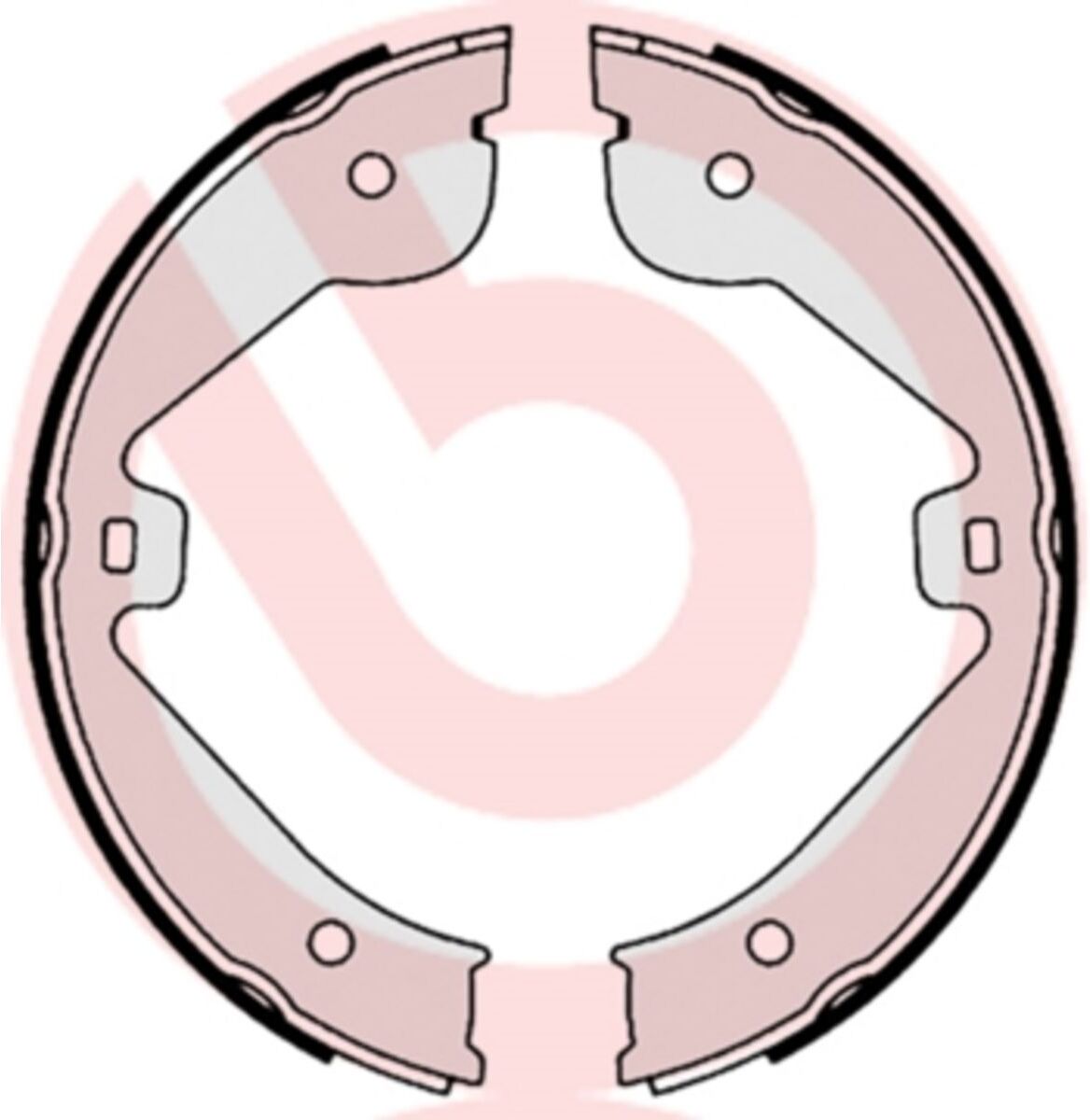 Bremsbackensatz, Feststellbremse BREMBO S 85 536