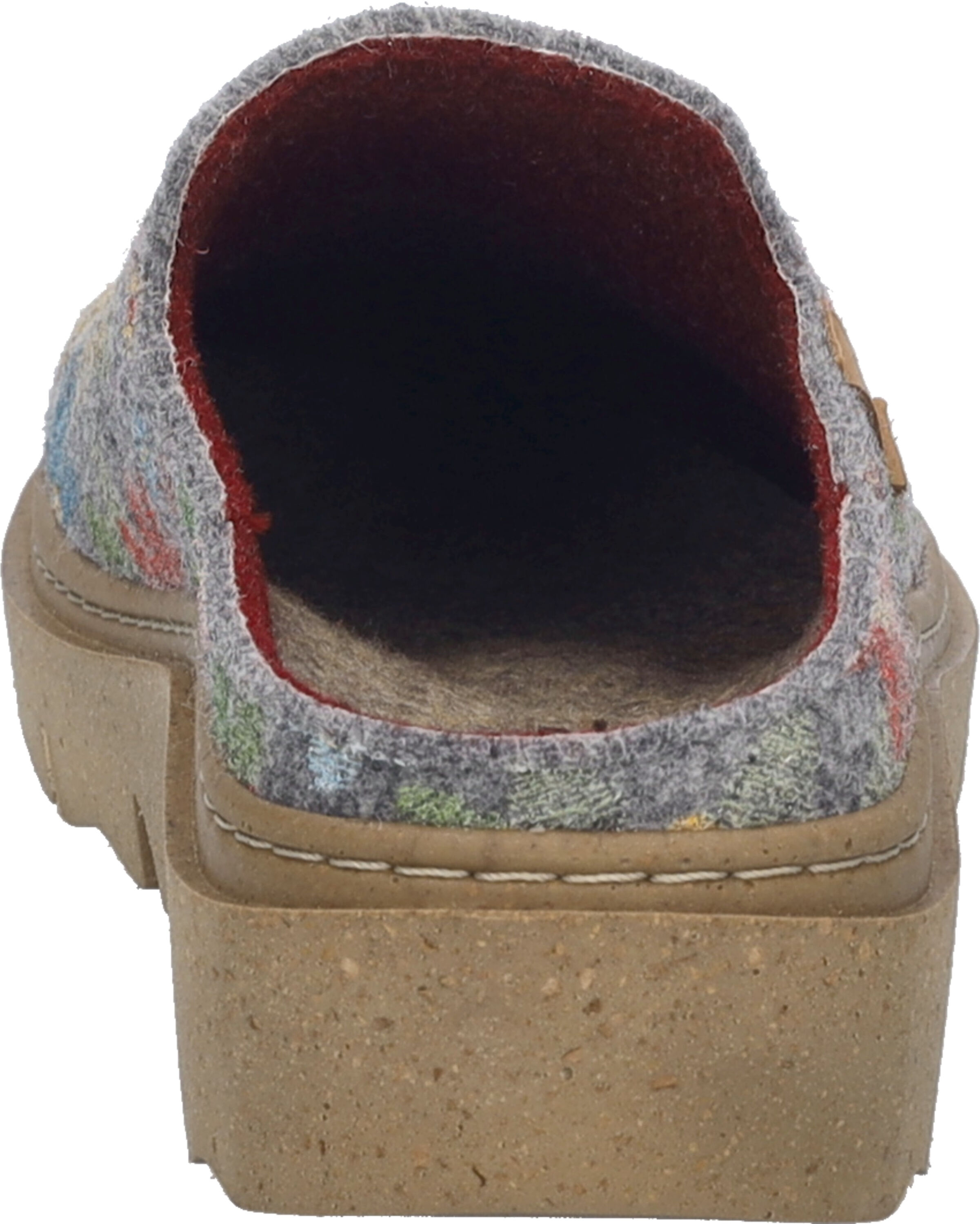Hausschuh JOSEF SEIBEL "Carmaux 01, grau-multi", Damen, Gr. 37, bunt (grau, multi), Schuhe Hausschuh