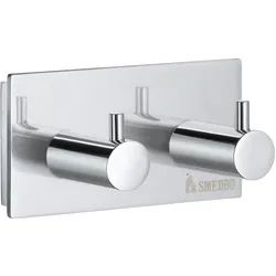 Smedbo POOL - Doppelter Badetuchhaken in Chrom poliert ZK356