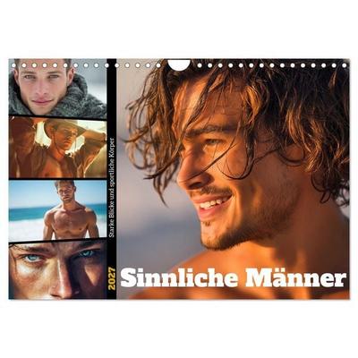 Sinnliche Männer (Wandkalender 2027 DIN A4 quer), CALVENDO Monatskalender