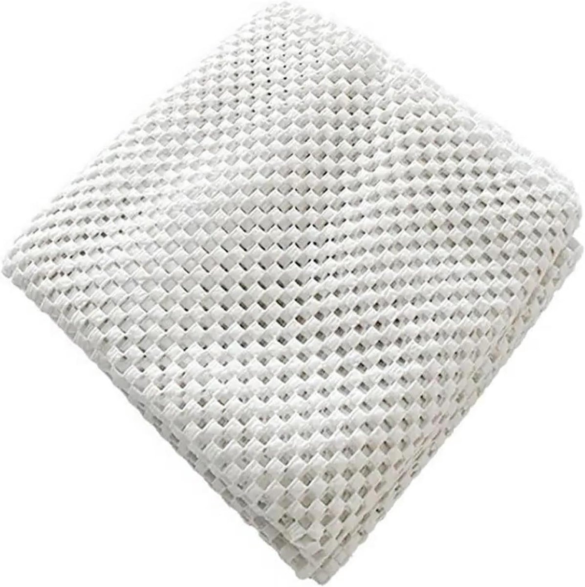 Zwart Antislip PVC Ondertapijt met Driedimensionale Reliëfstructuur - 61 x 91,4 cm