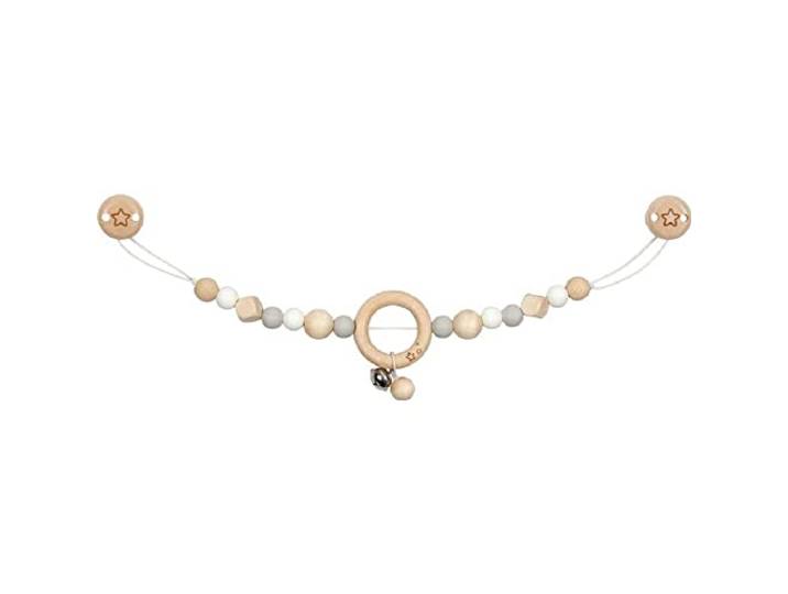 Goki - Ketting voor kinderwagen, grijs, sterren om op te hangen, meerkleurig (65247)