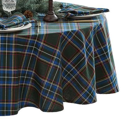 Threadmade Stowe Tartan Holiday Plaid Tablecloth
