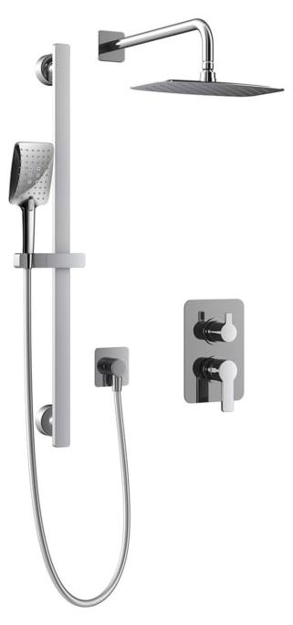 HSK Shower-Set Softcube 2.25 mit Wandarm rund und UP-Einhebelmischer