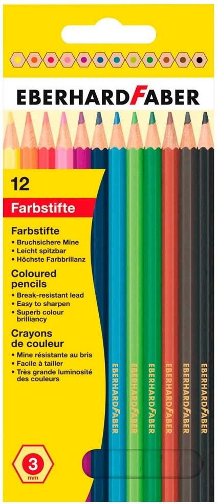 EBERHARD FABER Buntstifte farbsortiert - 12 Stück 514812
