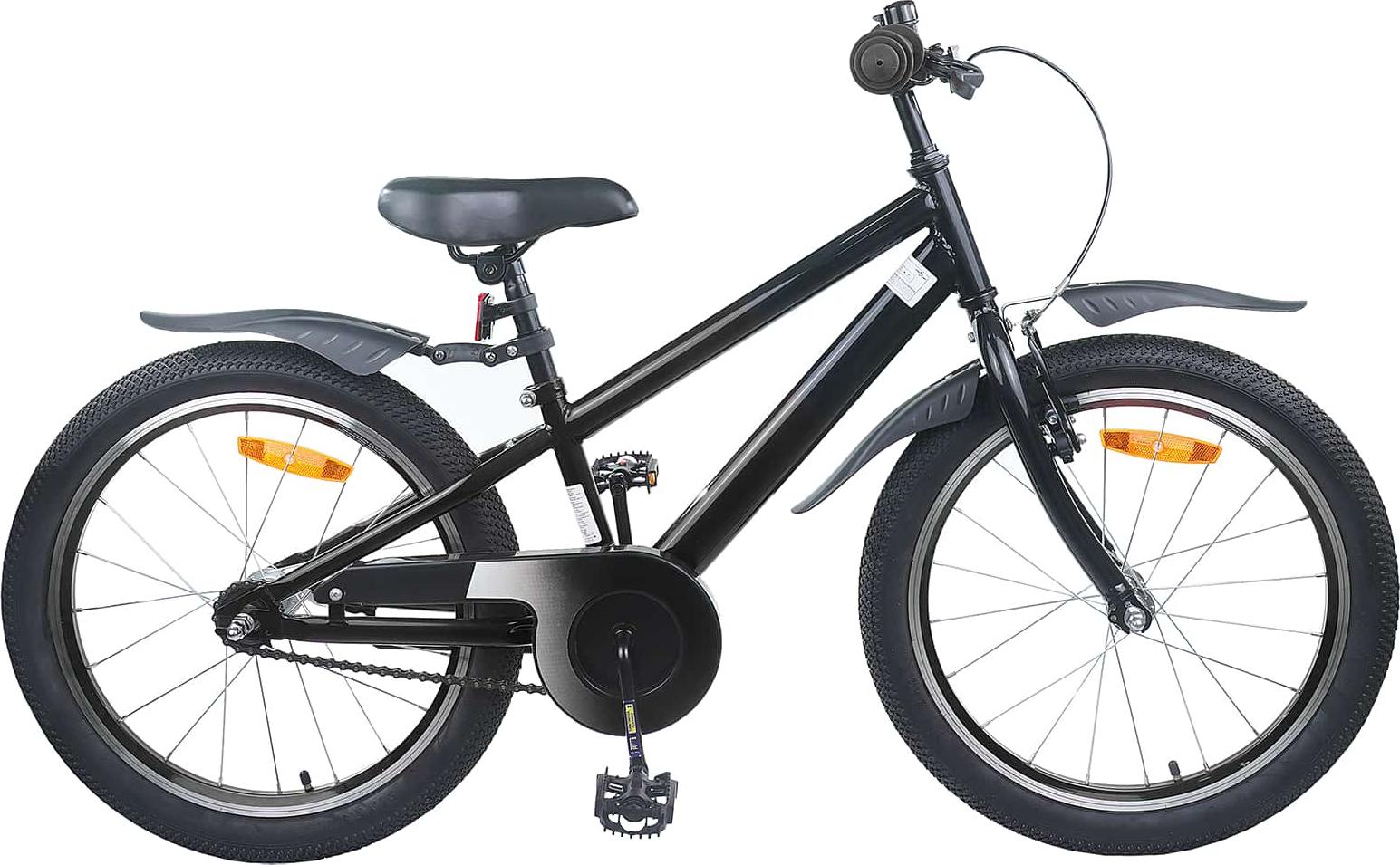 Kinderfahrrad 20 Zoll für 6-11 Jahre alt Schwarz