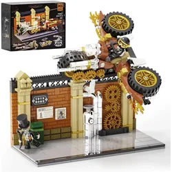 Lumibricks Steampunk Motorcycle Pursuit