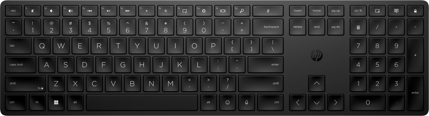HP 450 Tastatur kabellos, Schwarz