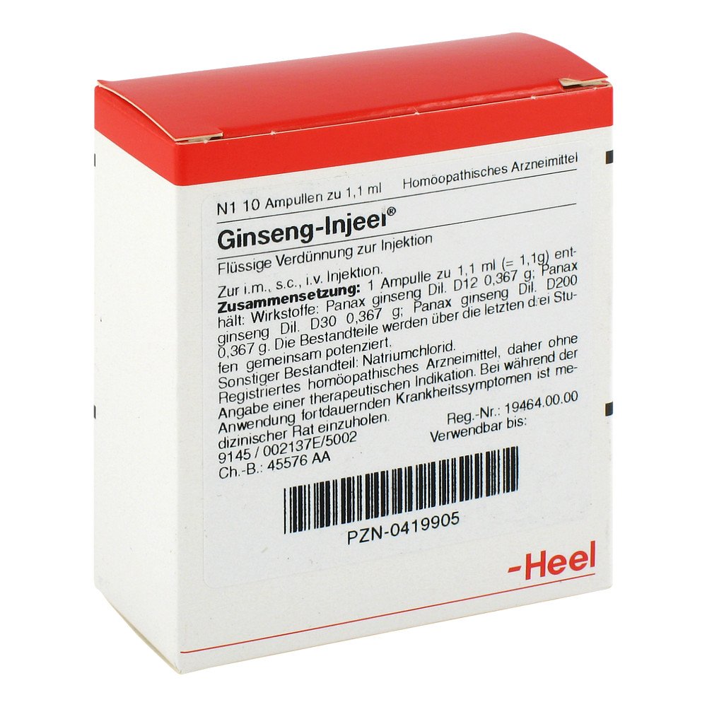 Biologische Heilmittel Heel GmbH Ginseng Injeel Ampullen 00419905