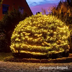 I-GLOW Lichterkette 20 m mit 1000 LEDs, Warmweiß
