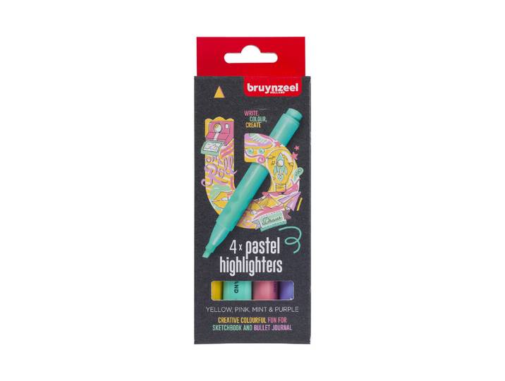 Bruynzeel Textmarker Pastel 4