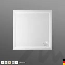 Mauersberger Duschwanne „lupina“ 1200 × 1200 mm in Starwhite
