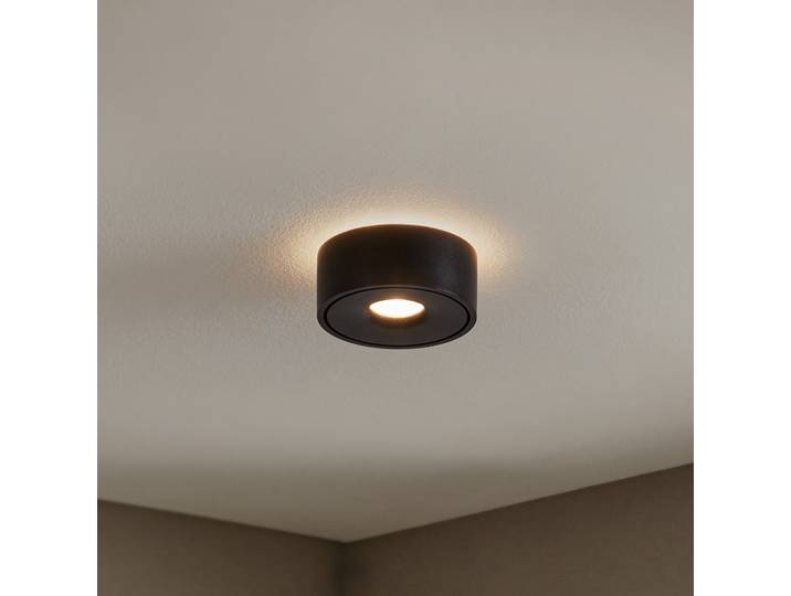 Plafonnier LED Ranka Up/Down 13,9 W Noir - Arcchio Rotari - Salon / séjour - Moderne - Métal - Rond