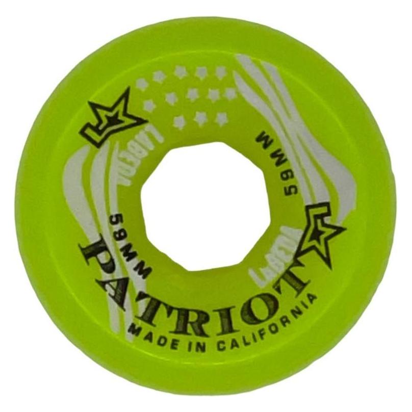 Labeda Patriot X-Soft 4er-Pack Torwart-Rollhockey-Räder (Grün, 59 mm) (59 mm) (Labeda)