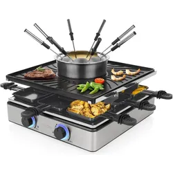 Princess Set per Raclette e Fonduta, Racletteofen, Silber
