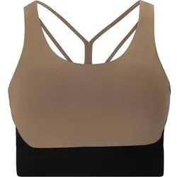 ATHLECIA Damen BH Lris W Color Block Bra, Größe XS in Braun Braun