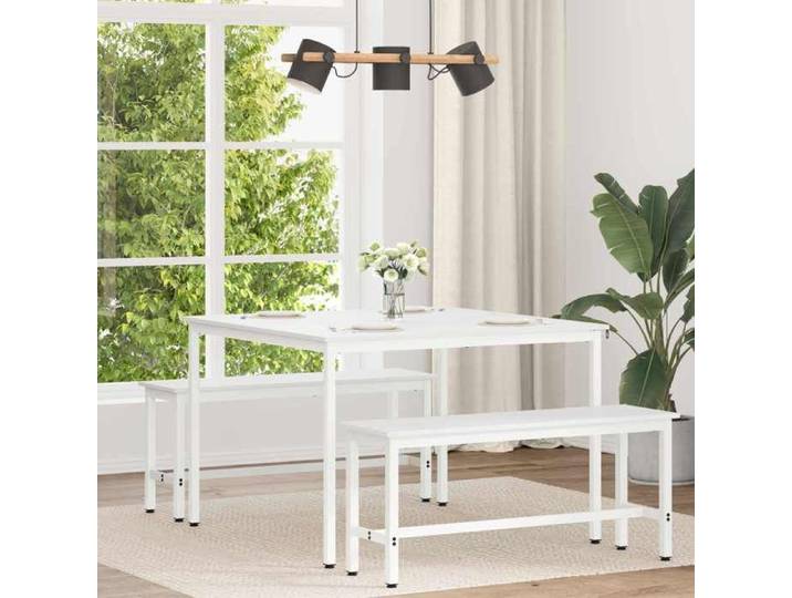 Table de repas Blanc 1 PC Table cuisine 110x110x75 cm T763