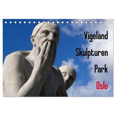 Vigeland Skulpturen Park Oslo (Tischkalender 2026 DIN A5 quer), CALVENDO Monatskalender