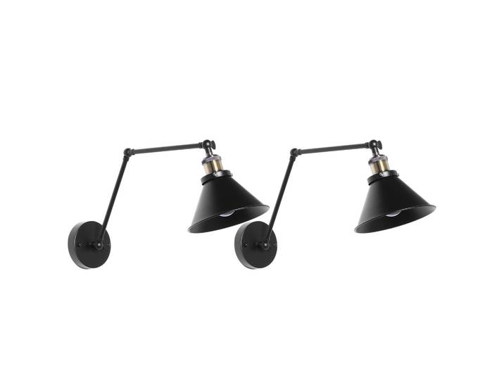 WANDLEUCHTE 2er-Set Narva 73/19/20 cm Wandlampe