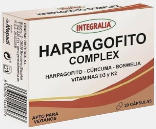 INTEGRALIA HARPAGOFITO COMPLEX 30 CAPSULAS APTO VEGANOS