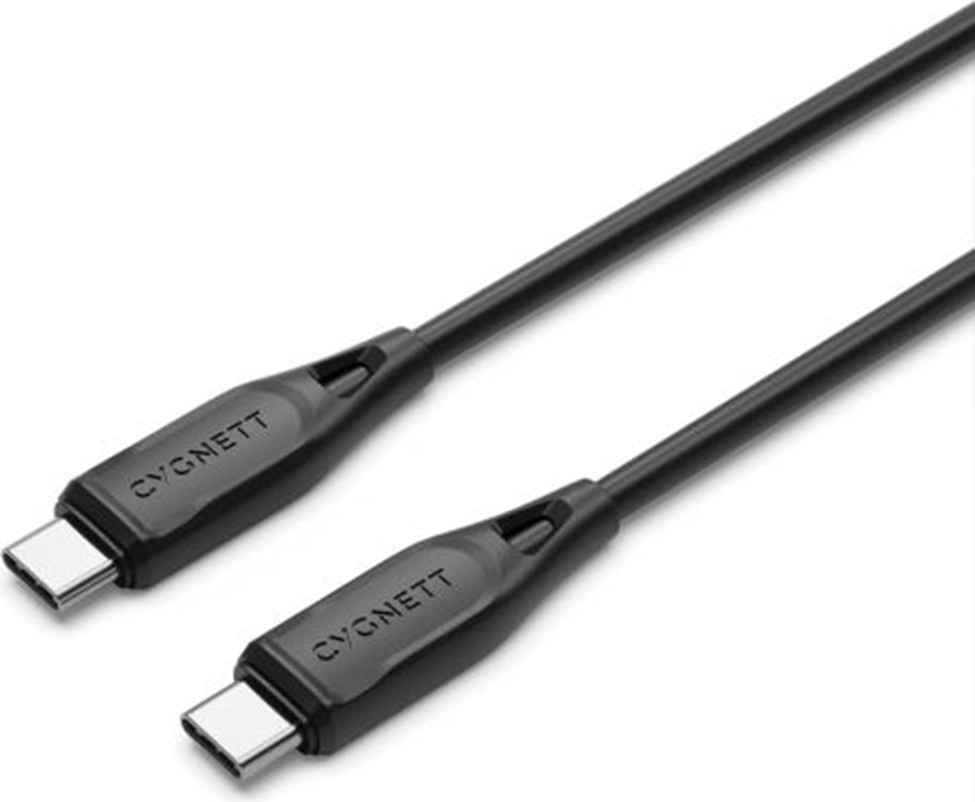 Cygnett CY4691PCTYC USB-C naar USB-C kabel, 1 meter, zwart