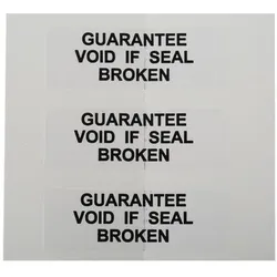 RS PRO, Etiketten, Etikett Guarantee Void