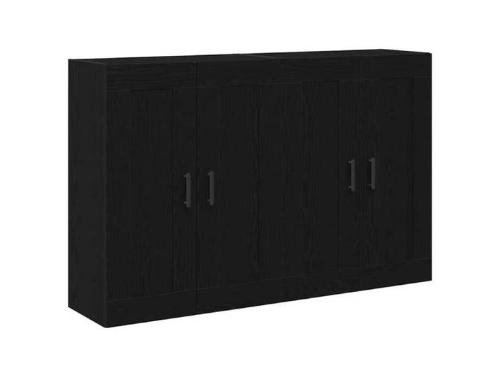 Luxueux Best*Meuble mural - Meuble Étagère pour rangement de cuisine/salon - Montage mural - 2 pcs Chêne noir 160x34x90 cm 514342