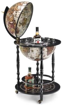 Globe-Bar "Vulcano" - noir - Diamètre 42 cm   Zoffoli