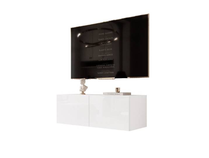 yourhouse24 Lowboard TV ANGEL 100 mit LED-Beleuchtung – Griffloses Design