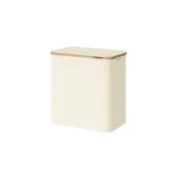 Wäschekorb   ¦ creme ¦ Polyester,Holzwerkstoff,Kunststoff,Papier ¦ Maße (cm): B: 60 H: 70,5