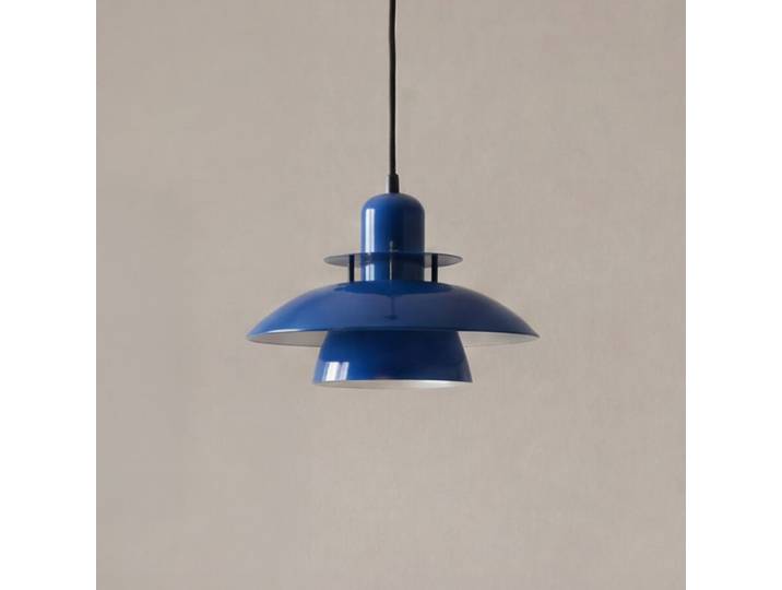 Suspension Primus IV bleu foncé/noir Ø 28 cm en métal - Belid - Cuisine - Moderne - À ampoule unique