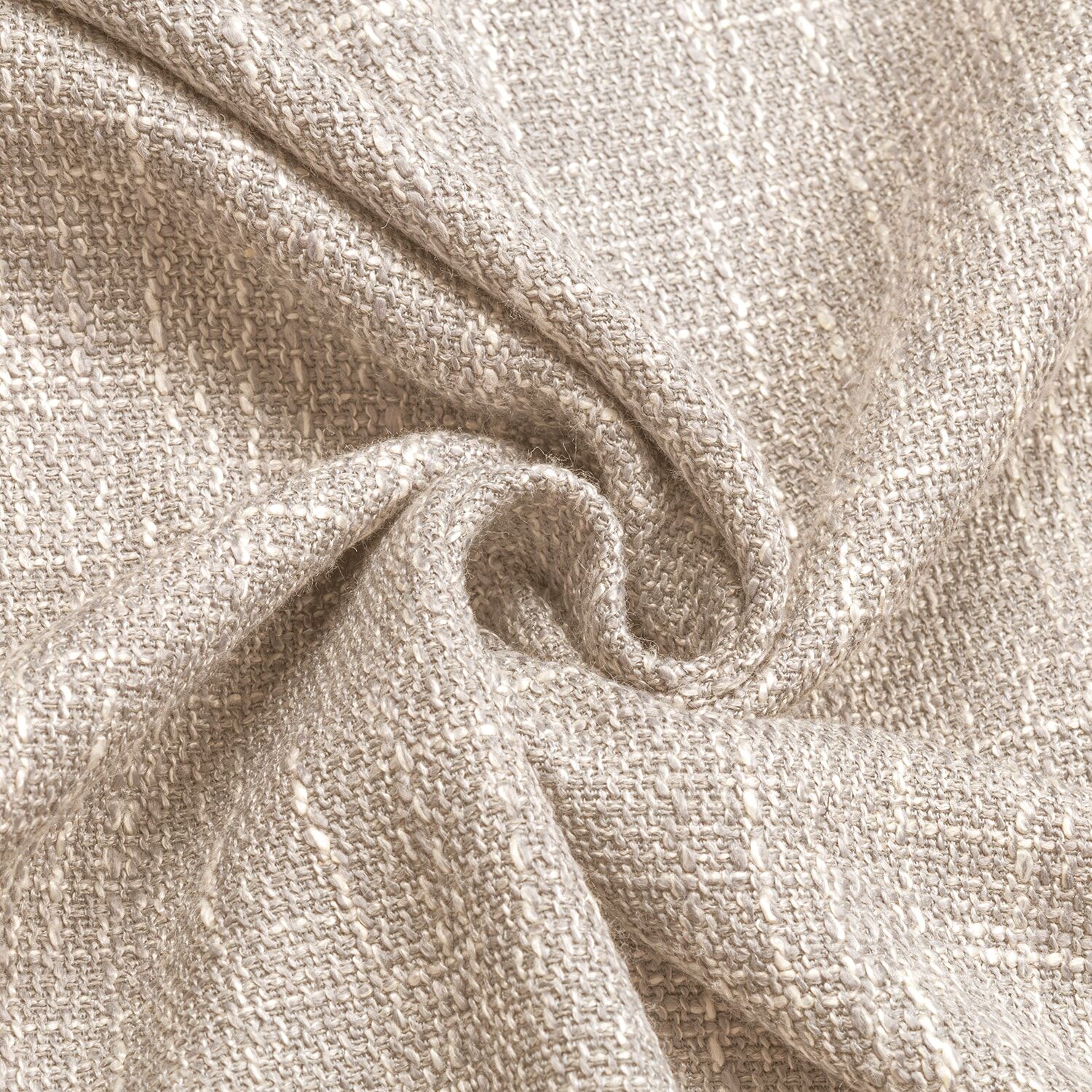 Vorhang GERSTER "Karima" Gr. 1, grau, B:145cm H:245cm, Polyester, Gardinen, Vorhang, SB-Ösenschal "Karima" grau 245cm, Ösen, 145cm